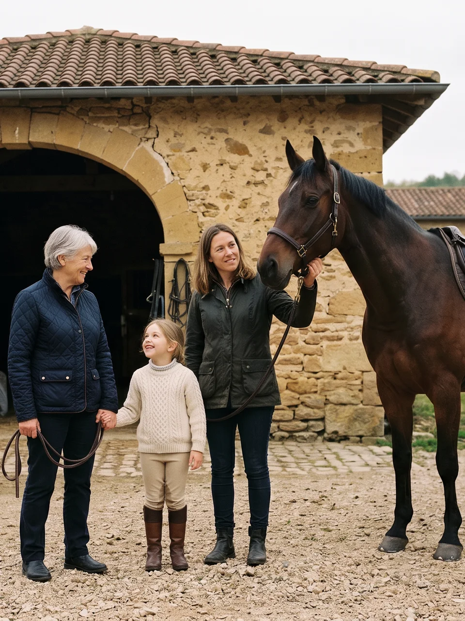 L'équipe, Les Chevaux d'Az, centre équestre à Merlas