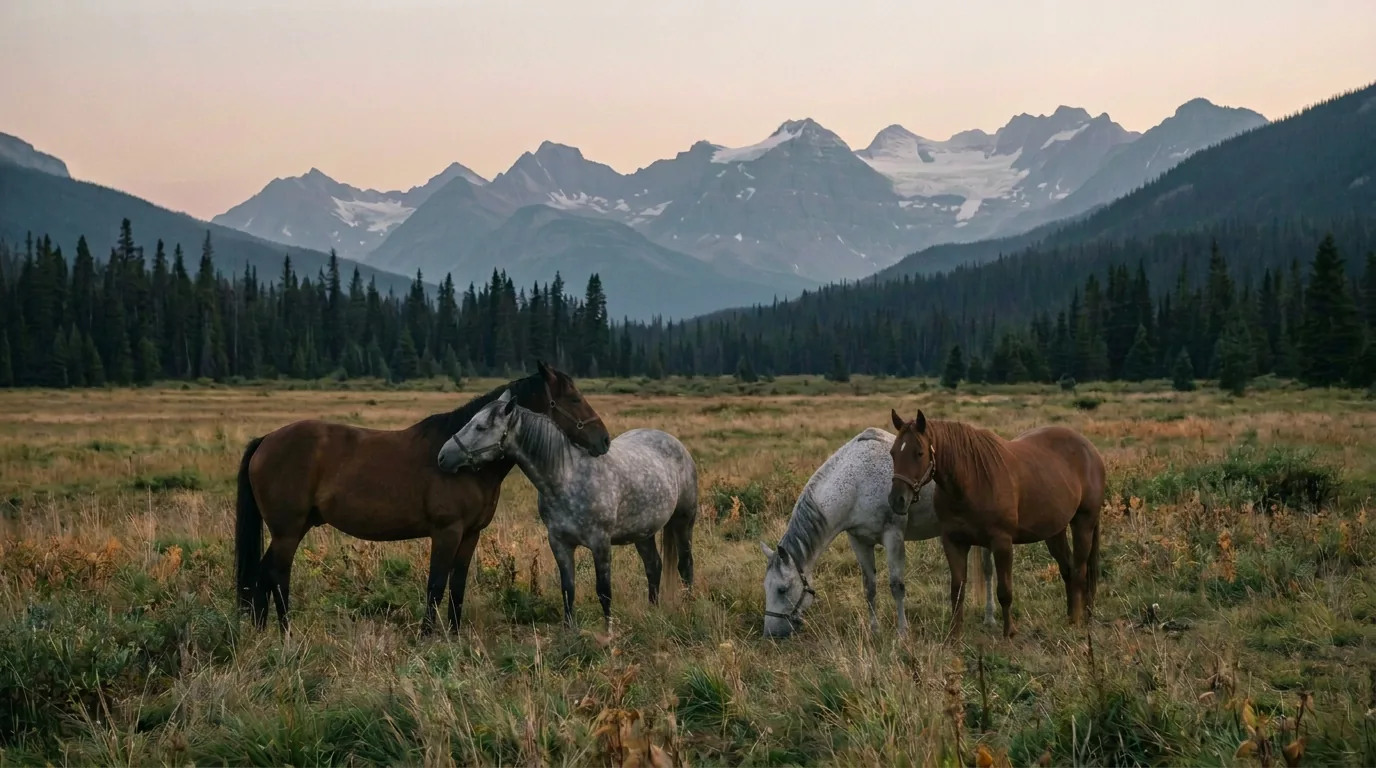 Chevaux en liberté, Les Chevaux d'Az, Isère